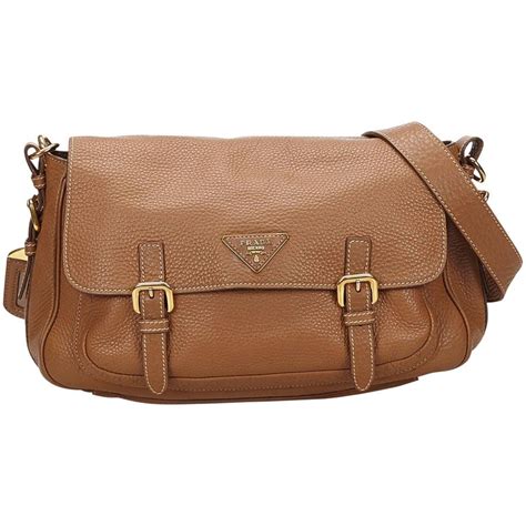 tan prada shoulder bag